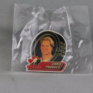 Team Canada Hockey Pin - 2002 Olympic Pin Chris Pronger - Celluloid Pin